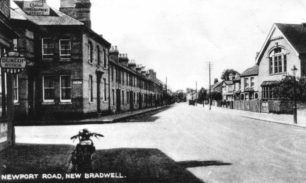 Newport Road, New Bradwell. Junction with Glyn Street.