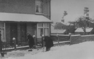 Winter of 1963 in Harwood Street.