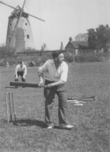New Bradwell Cricket Club player Les Cosby, early 1950s