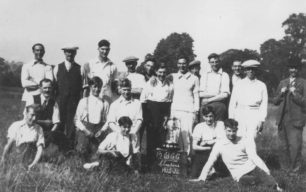 Old Bradwell Cricket Club, champions 1925-26.