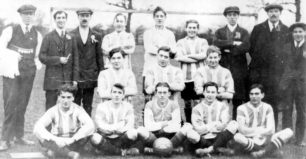 An Old Bradwell Football Team.