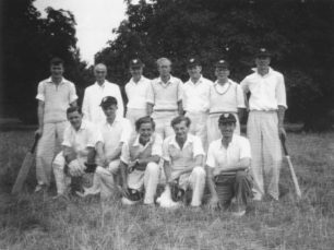 Old Bradwell Cricket Team, possibly late 1940s.