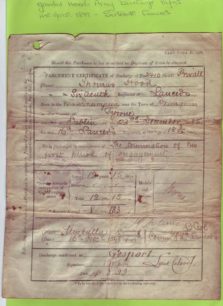 Army Discharge Certificate