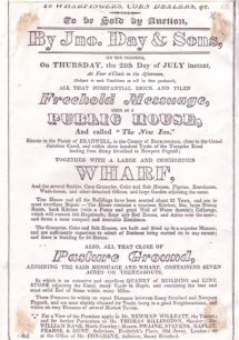 Auction notice for The New Inn, 1828.