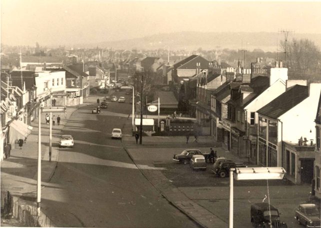 Bletchley Road viewed from the flyover - 1960s