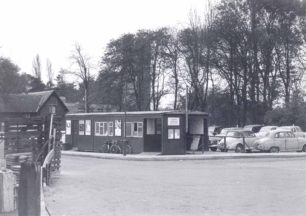 Temporary station at Bletchley c1965