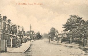 Bletchley Road looking east near Oliver Road