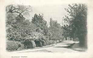 Entrance road to St. Mary's Church, Bletchley