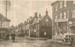 Fenny Stratford showing Swan Hotel, Rose and Crown, and Durran's shop