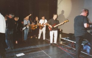 MK Theatre gig - Ten band members rehearse onstage