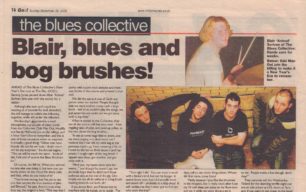 Blair, blues and bog brushes! [newspaper cutting]