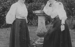Eliza Parker (right) and friend