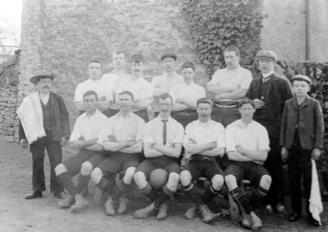 Wolverton Works Football Team - John Meredith (back row)