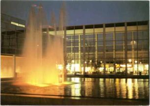 Queen's Court at Night, Central Milton Keynes Shopping Arena