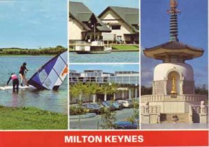 Milton Keynes [The Lakes, The Wayfarer, Shopping Centre and The Pagoda]