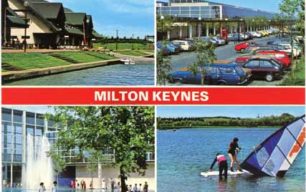 Milton Keynes [Wayfarers, Shopping Centre, Queen Square and Willen Lake]