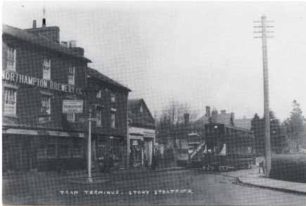 Tram Terminus, Stony Stratford 1920's