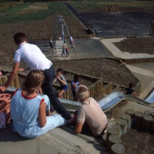 Children at new Oldbrook play area