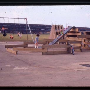 Fullers Slade play ground under construction