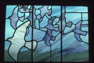 Stained glass Doves motif