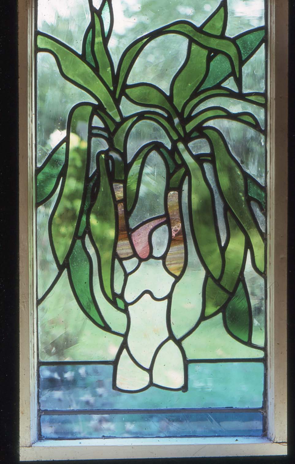 Stained glass female form Living Archive