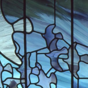 Stained glass of birds
