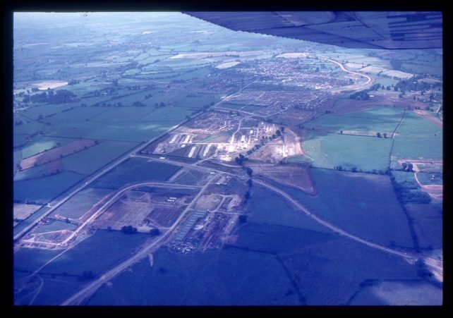 Aerial view of Kiln Farm and Galley Hill