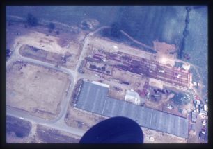 Aerial view of Kiln Farm industry