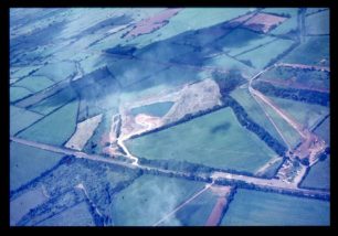 Aerial view of Loughton pits