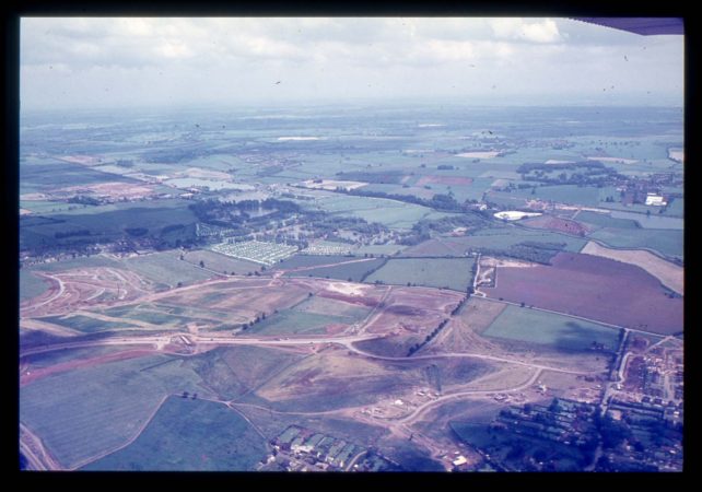 Aerial view of Simpson Village
