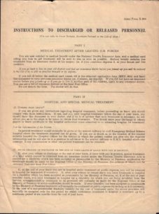 Forces Medical paper, 1945