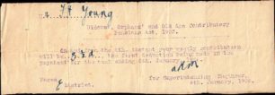 Pension contribution slip for Mr F. H. Young, 1926