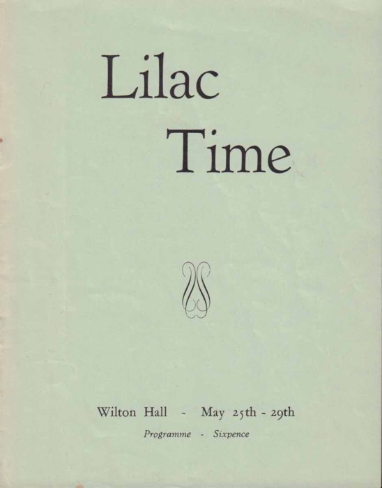 1954 Programme for Lilac Time