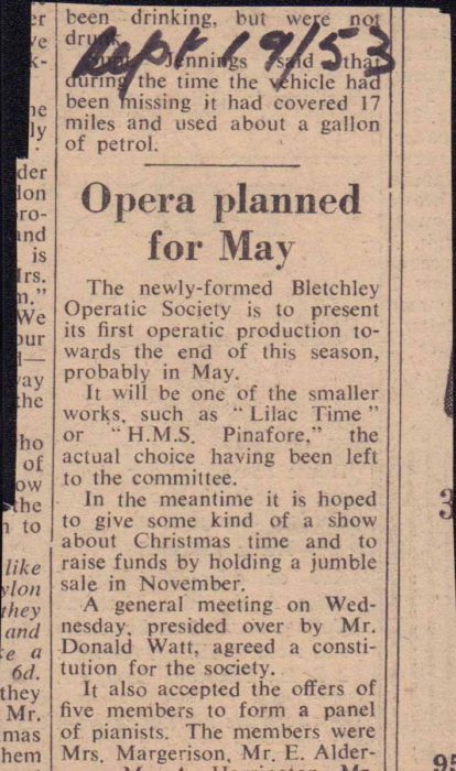 Opera planned for May