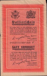 Safe Conduct Pass for German Soldier, 1945