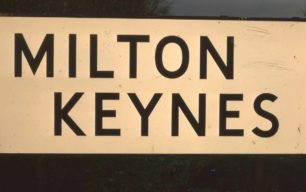 MILTON KEYNES road sign