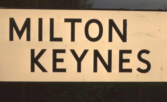 MILTON KEYNES road sign - Living Archive