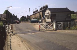 Level crossing and signal box