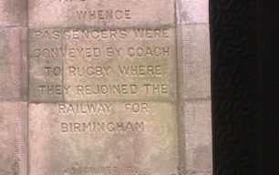 Plaque on the Denbigh Railway Bridge