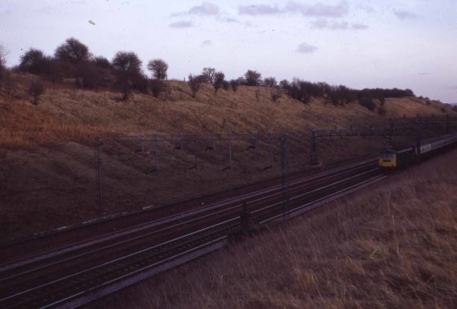 Disused railway platform at Denbigh