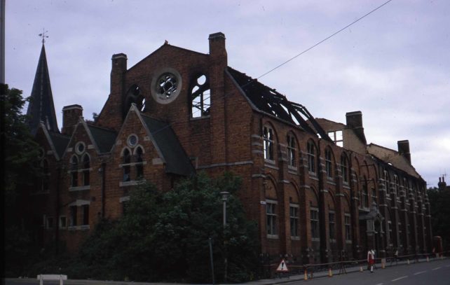 The Wolverton Science and Arts Institute, after a fire