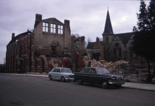 The Wolverton Science and Arts Institute, during demolition