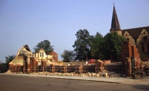 The Wolverton Science and Arts Institute, during demolition