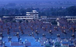 A view over the rooftops of Wolverton