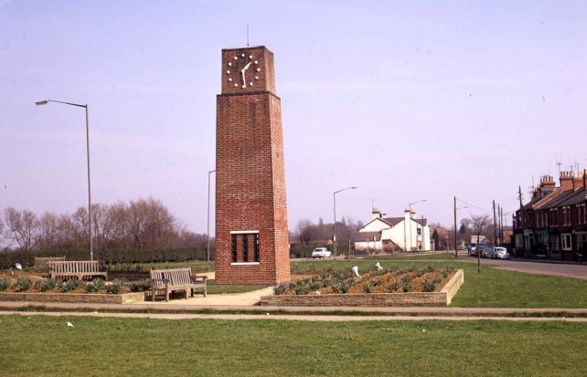 The clock tower at Corner Pin