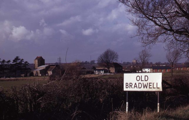 OLD BRADWELL road sign