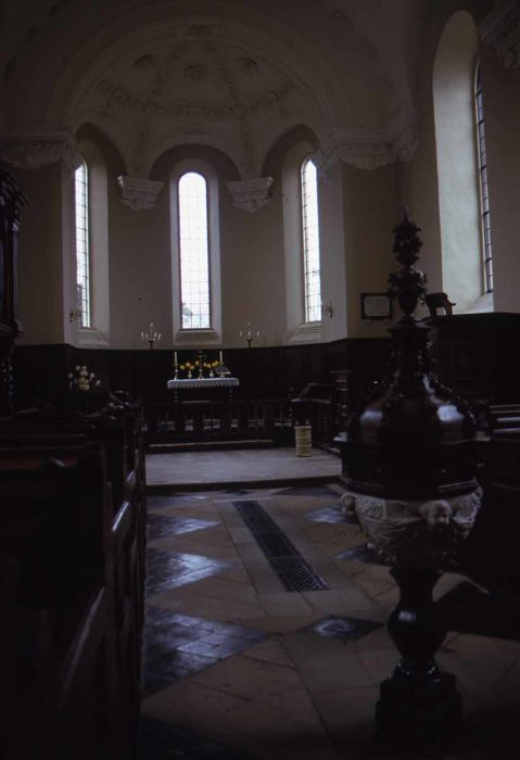 The church of St Mary Magdalene, interior.