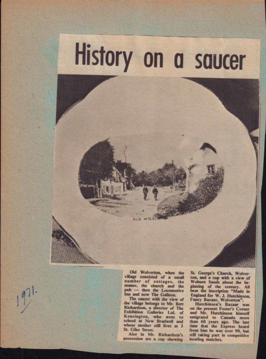 History on a saucer
