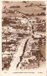 Aerial view of Aylesbury Street, Fenny Stratford