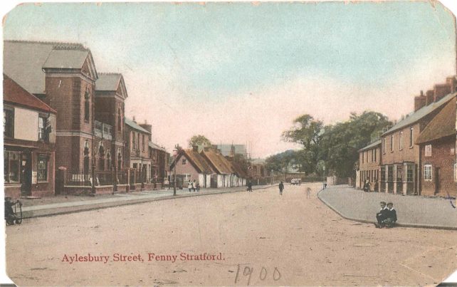 Aylesbury Street, Fenny Stratford - with Spurgeon's Memorial
